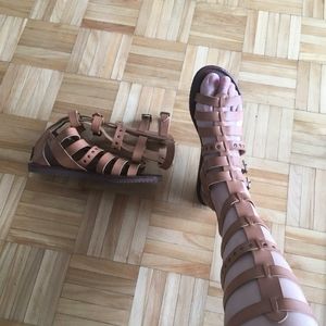 Seven Dials Tan gladiator sandals